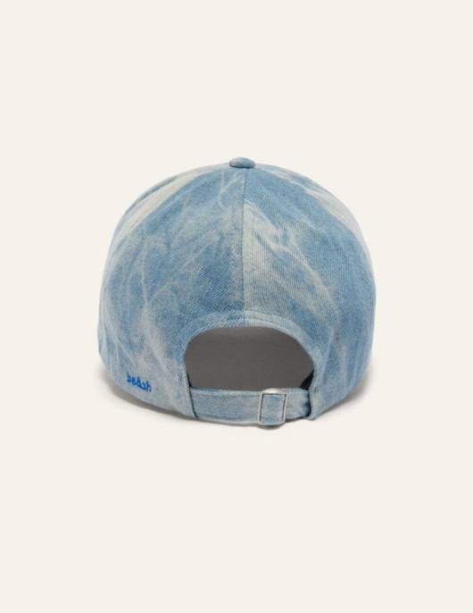 Denim | Femme Ba&sh Holyva Casquette Broderie Bleu