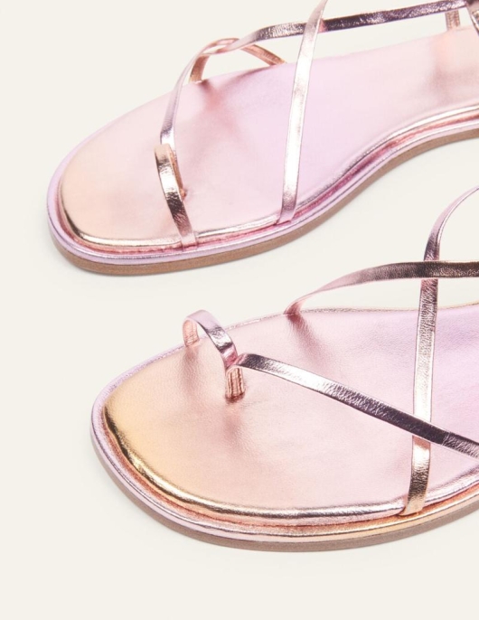 Chaussures | Femme Ba&sh Calioppe Sandale Talon Plat Rose